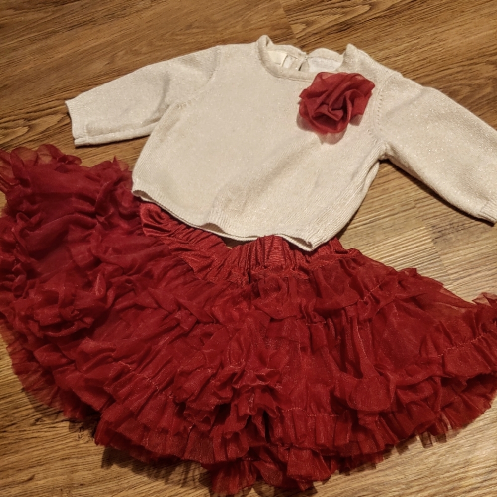 12 mo Sweater & Tutu